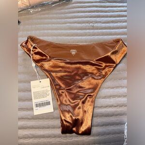 NWT MONDAY SWIM BYRON BOTTOM SMALL SHINY JERSEY